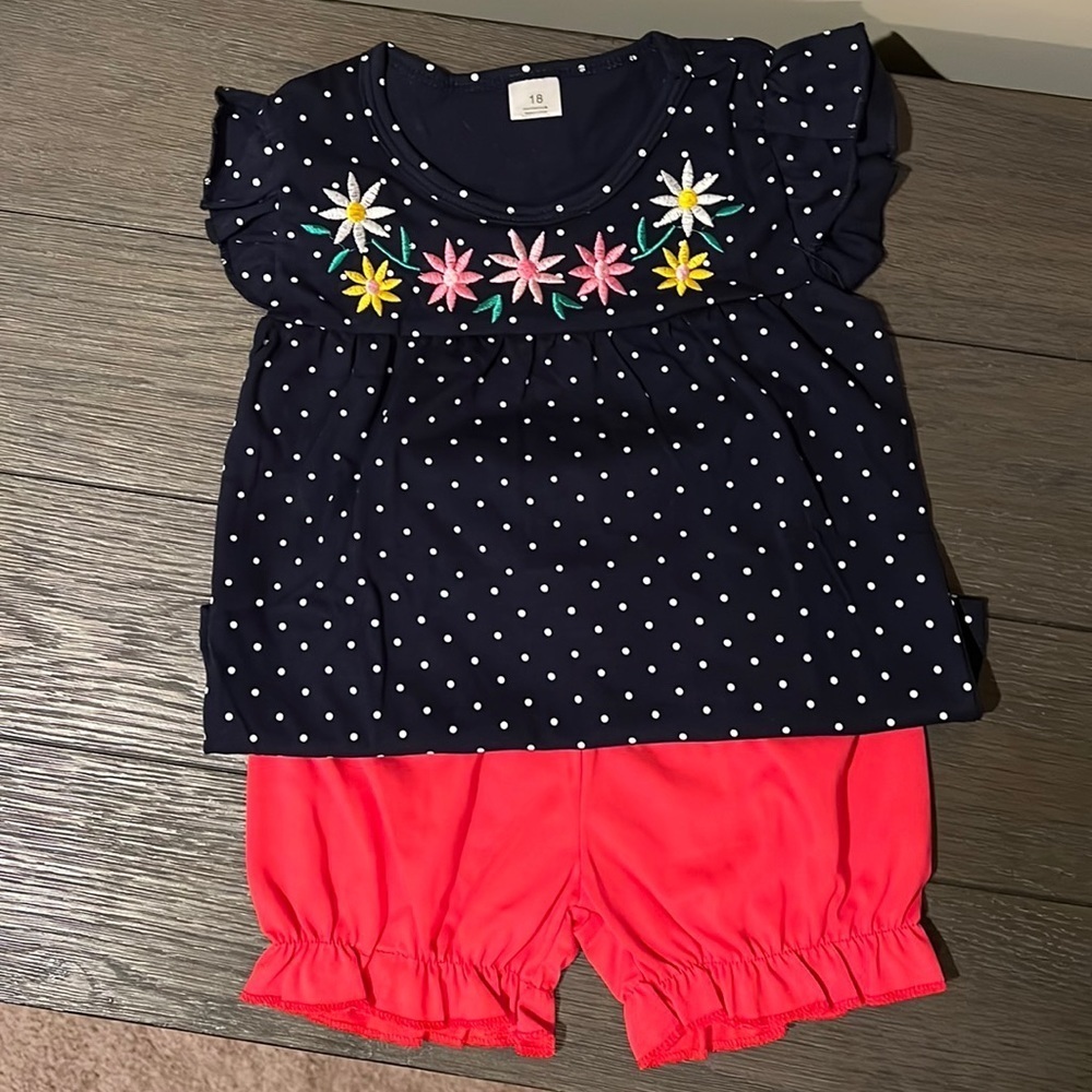 Girls summer outfit, 2 piece​​​, 18mo, NWOT